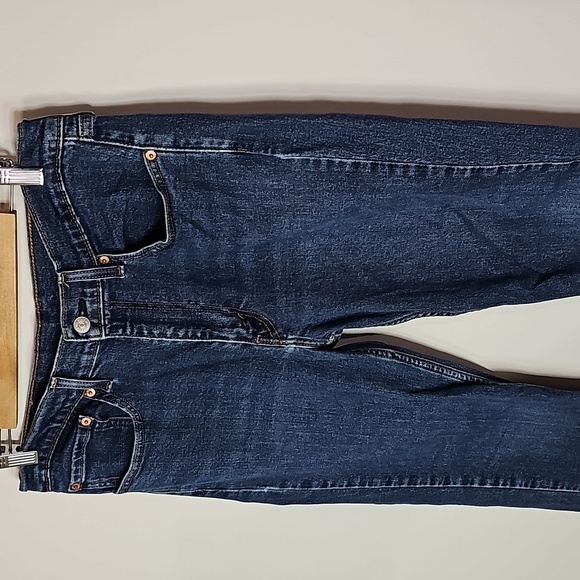 Levi's 514 dark wash 34x30 straight leg jeans - Picture 2 of 6